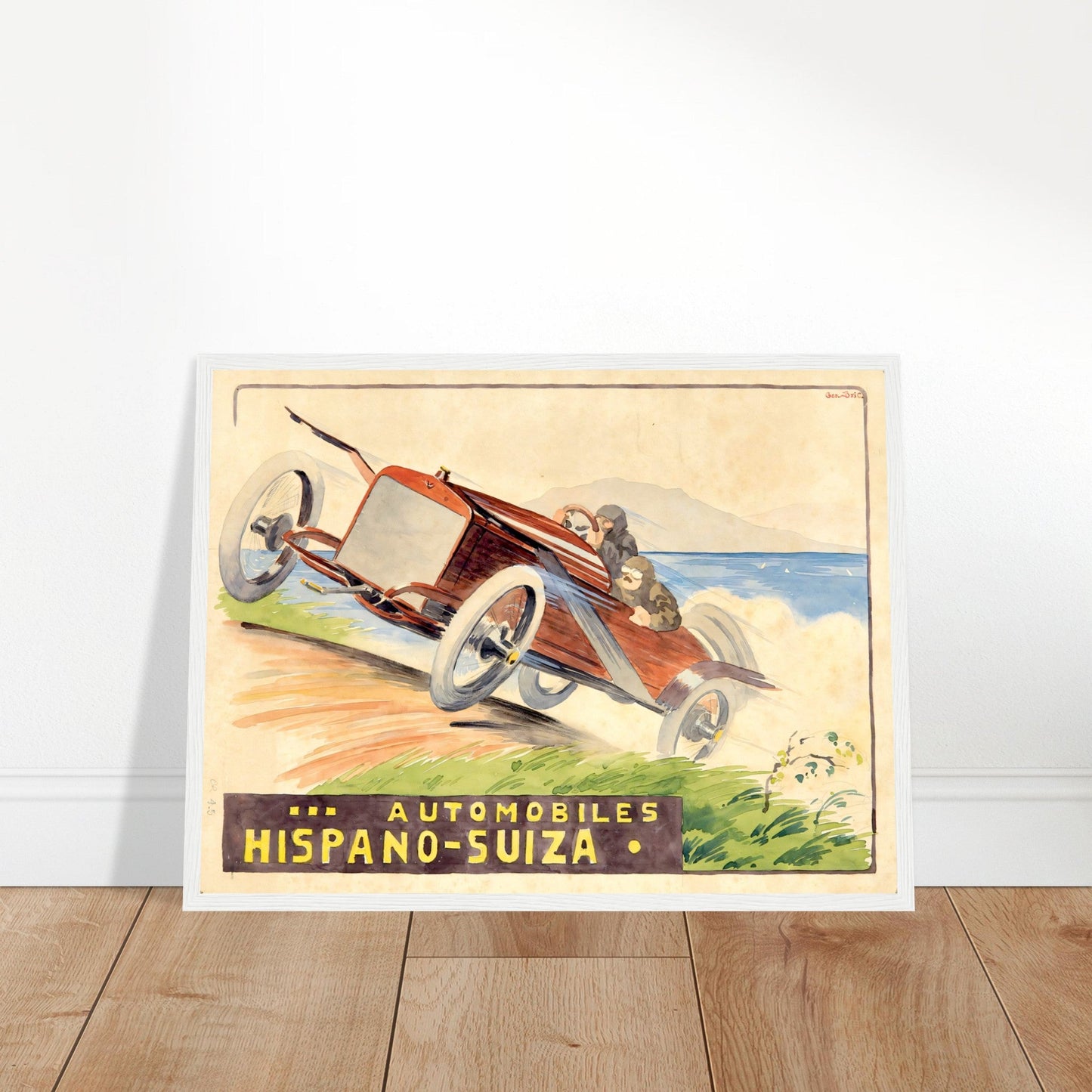 Hispano Suiza Vintage Poster Reprint on Premium Matte Paper - Posterify