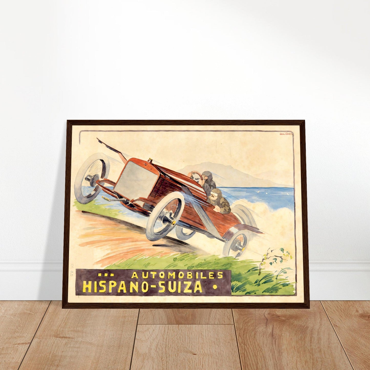 Hispano Suiza Vintage Poster Reprint on Premium Matte Paper - Posterify