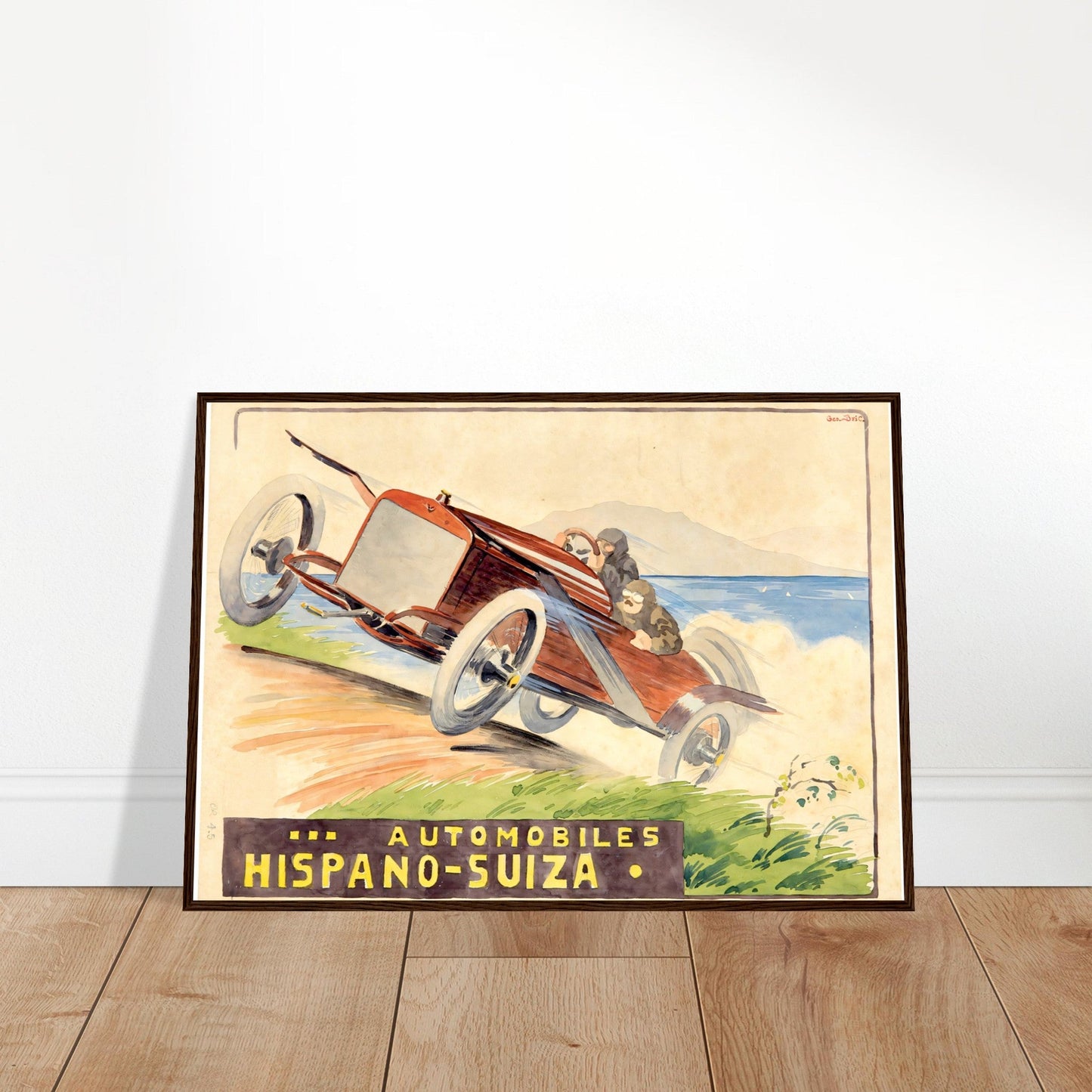 Hispano Suiza Vintage Poster Reprint on Premium Matte Paper - Posterify