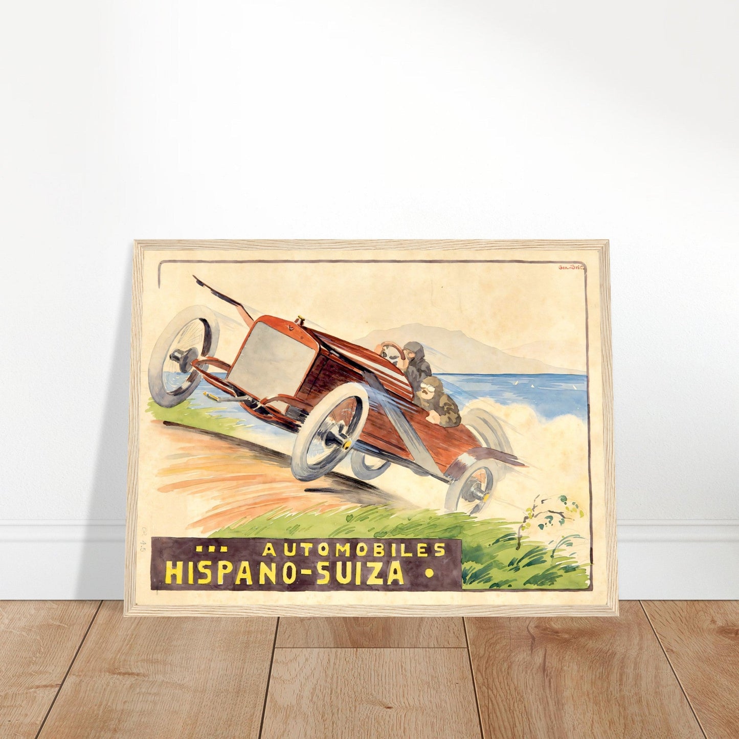 Hispano Suiza Vintage Poster Reprint on Premium Matte Paper - Posterify