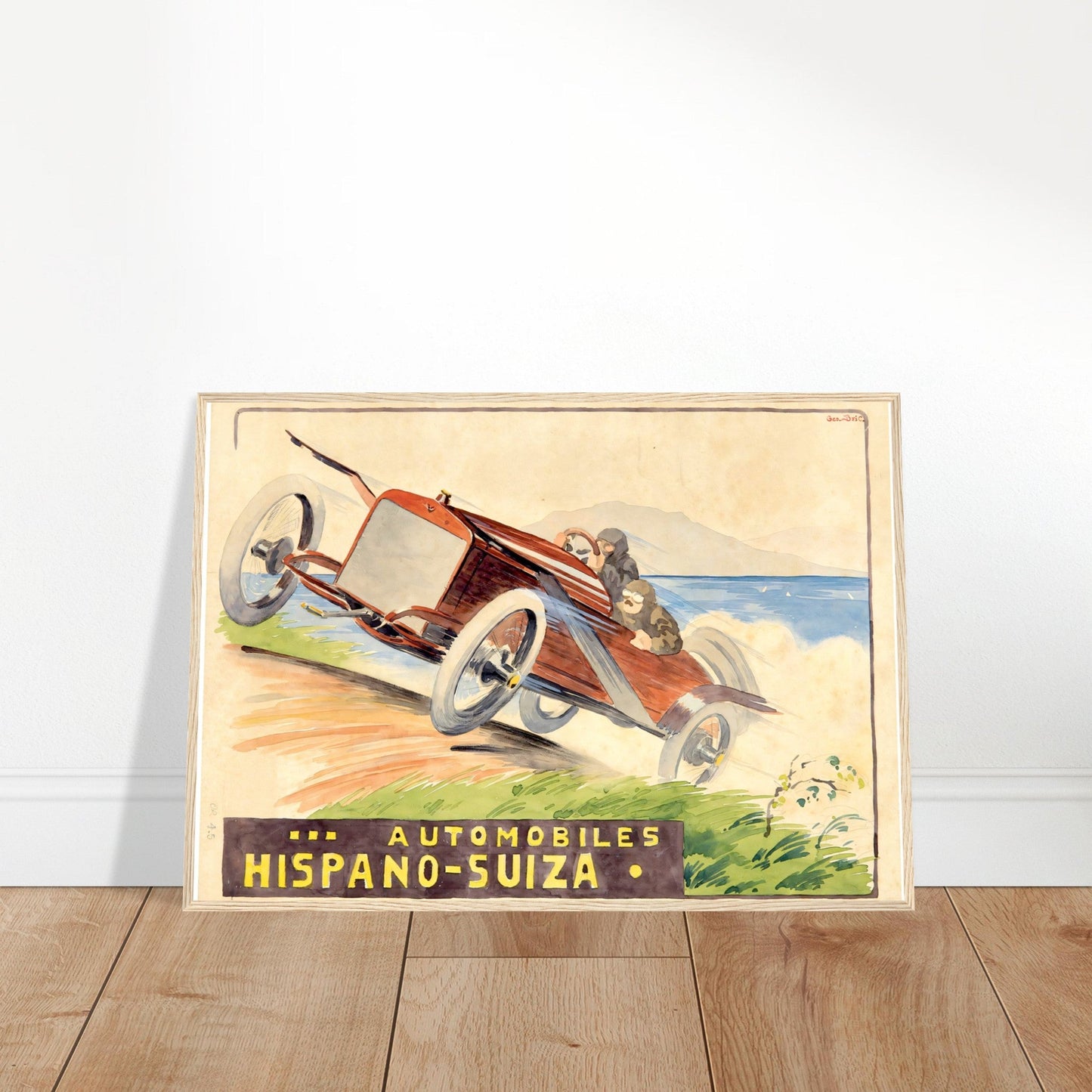 Hispano Suiza Vintage Poster Reprint on Premium Matte Paper - Posterify