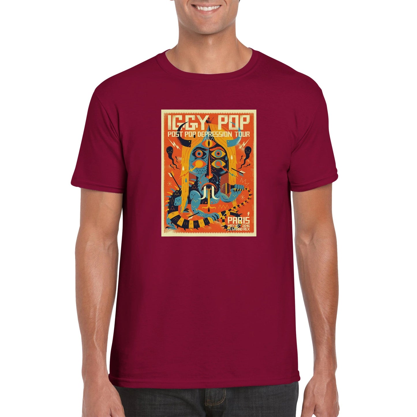 Iggy Pop Classic Unisex Crewneck T - shirt - Posterify