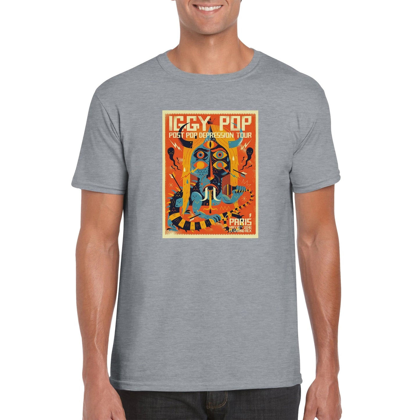 Iggy Pop Classic Unisex Crewneck T - shirt - Posterify