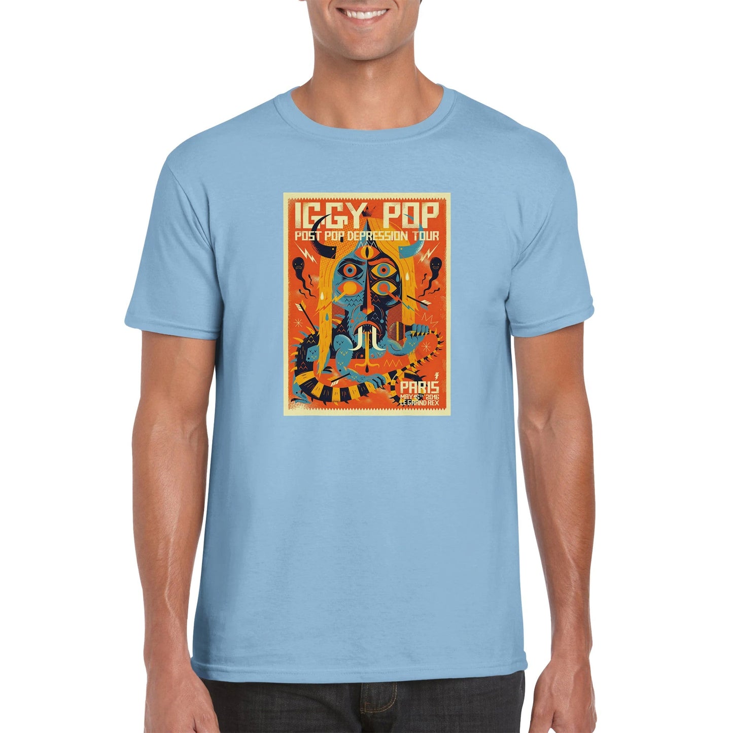 Iggy Pop Classic Unisex Crewneck T - shirt - Posterify