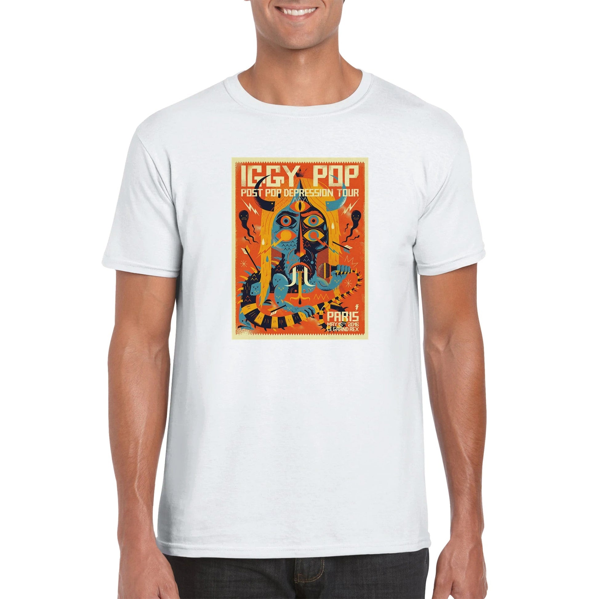 Iggy Pop Classic Unisex Crewneck T - shirt - Posterify