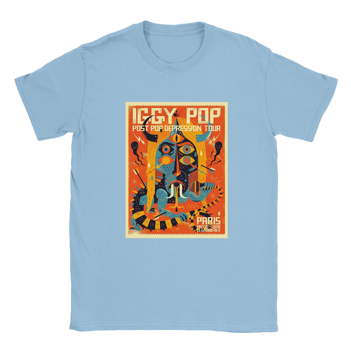 Iggy Pop Classic Unisex Crewneck T - shirt - Posterify