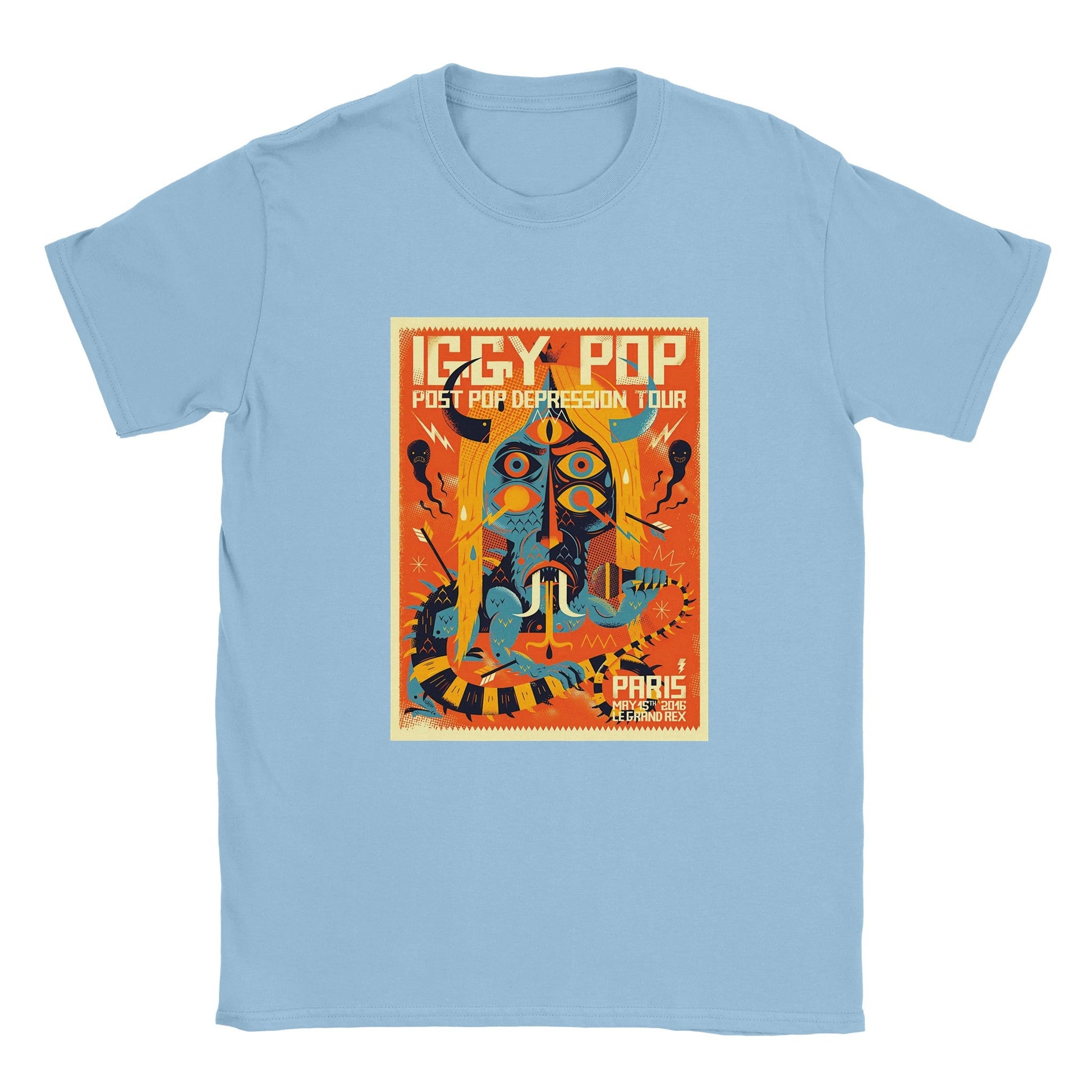 Iggy Pop Classic Unisex Crewneck T - shirt - Posterify