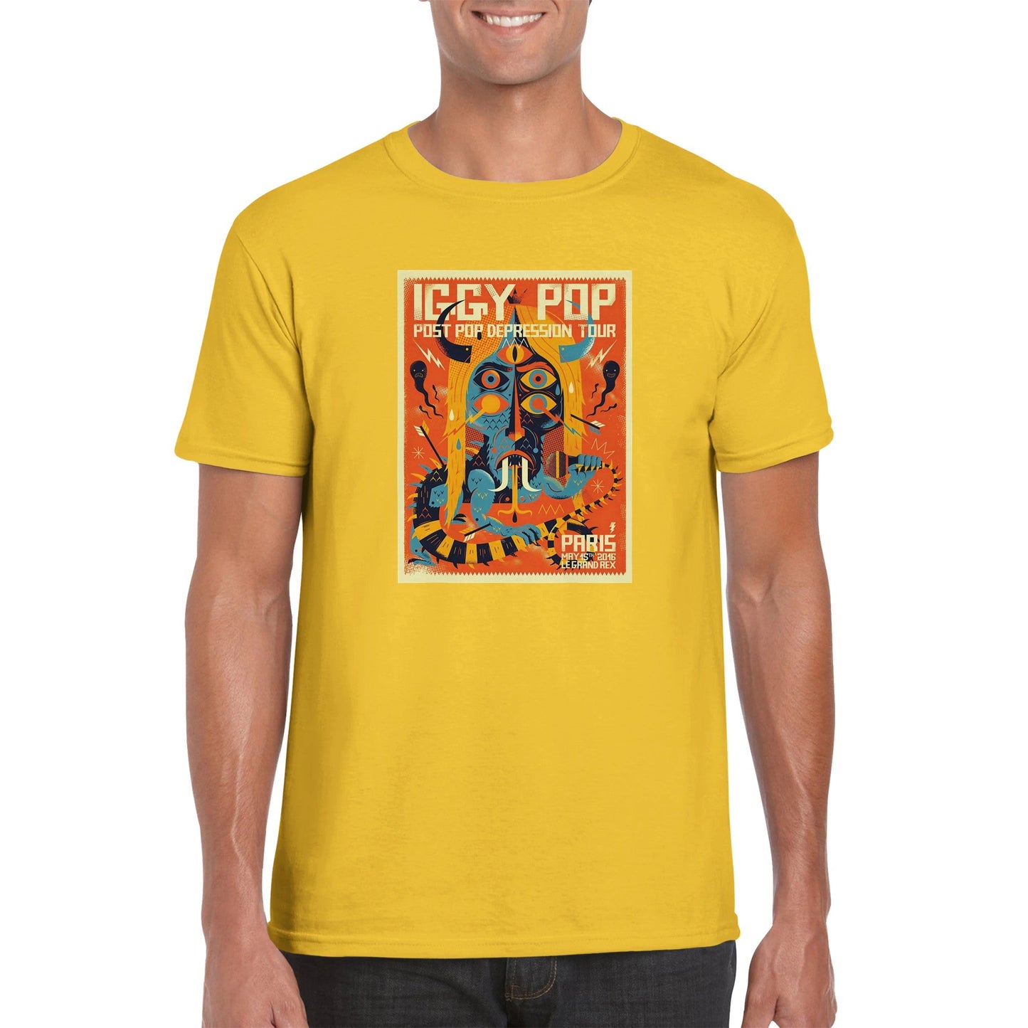 Iggy Pop Classic Unisex Crewneck T - shirt - Posterify