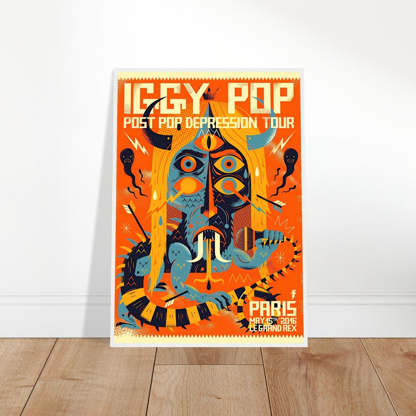 Iggy Pop Vintage Poster Reprint on Premium Matte Paper - Posterify