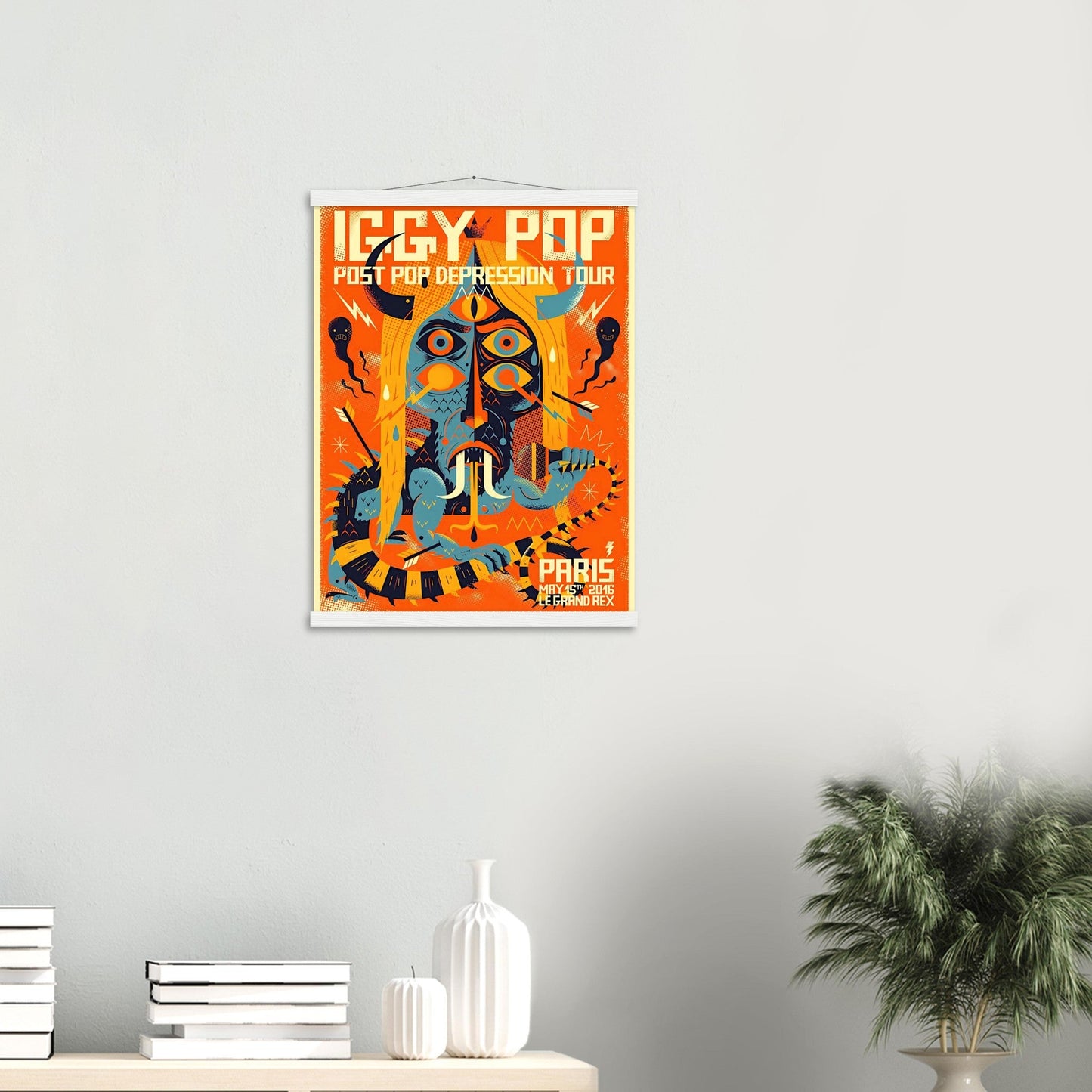 Iggy Pop Vintage Poster Reprint on Premium Matte Paper - Posterify