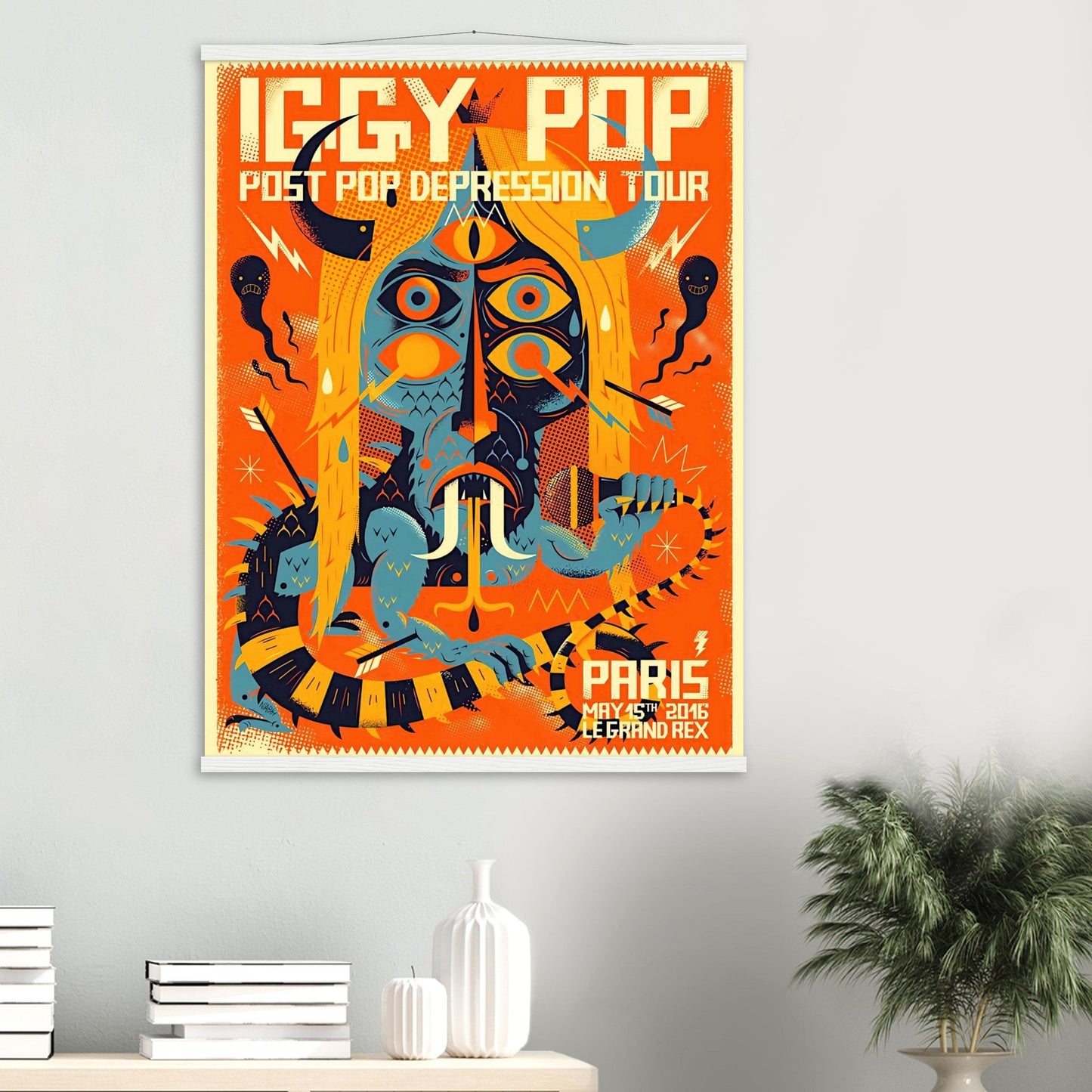 Iggy Pop Vintage Poster Reprint on Premium Matte Paper - Posterify