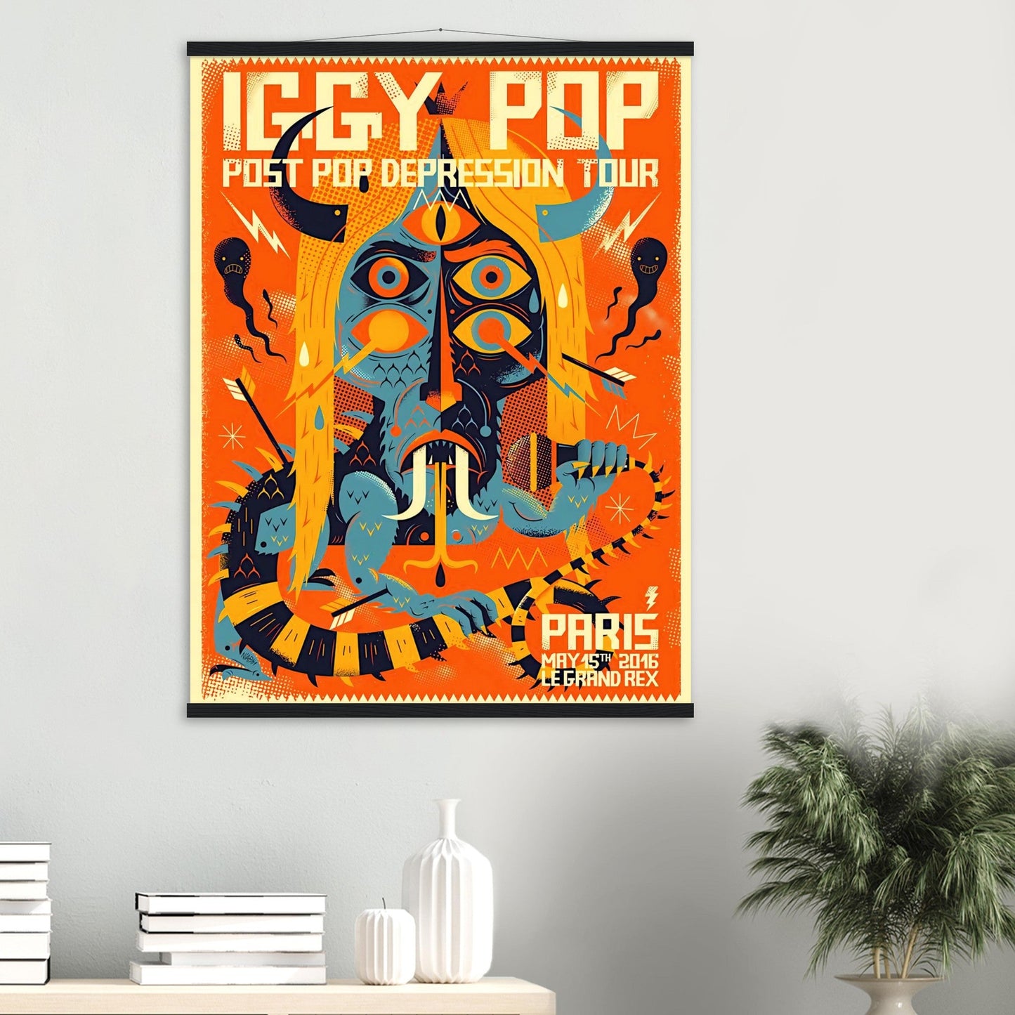 Iggy Pop Vintage Poster Reprint on Premium Matte Paper - Posterify