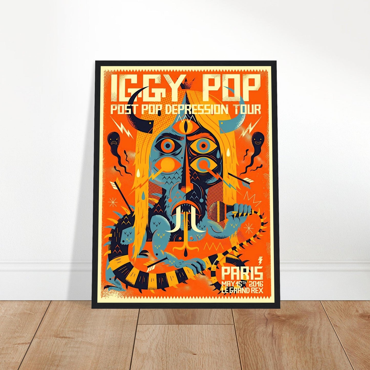 Iggy Pop Vintage Poster Reprint on Premium Matte Paper - Posterify