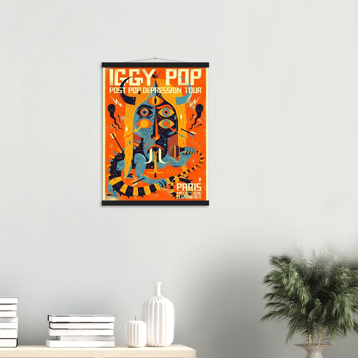 Iggy Pop Vintage Poster Reprint on Premium Matte Paper - Posterify