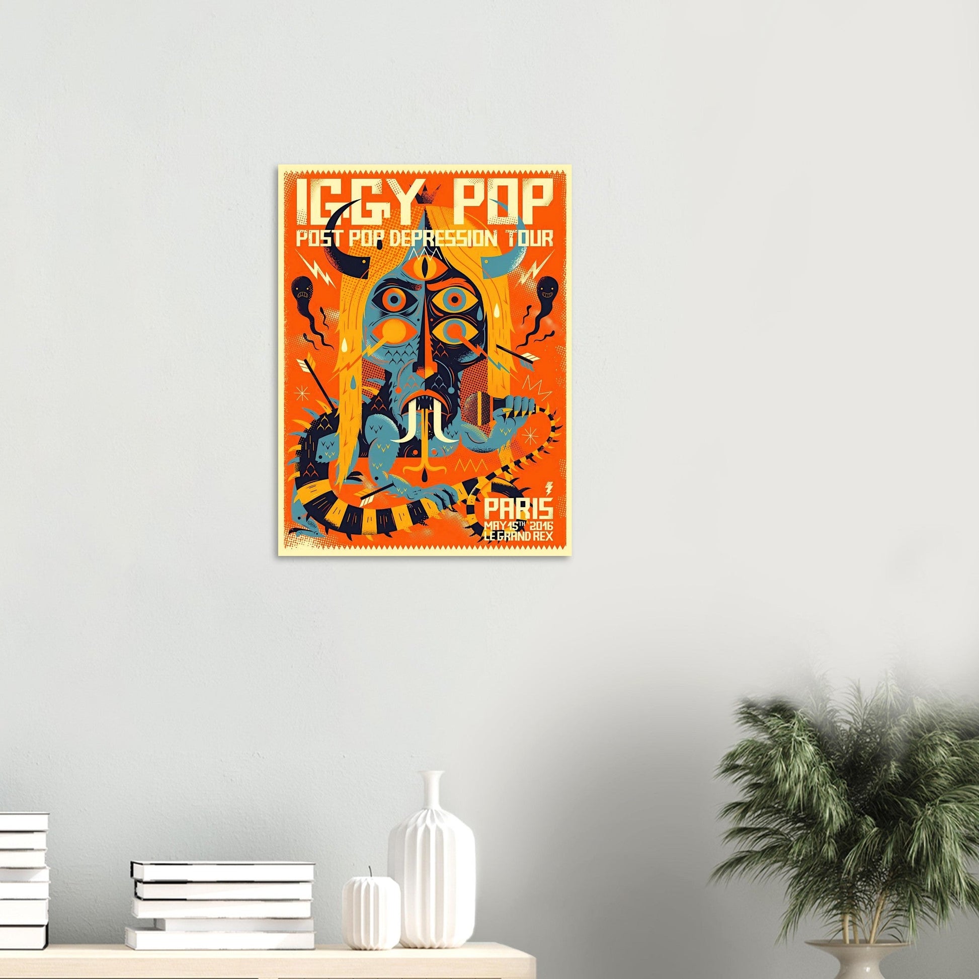 Iggy Pop Vintage Poster Reprint on Premium Matte Paper - Posterify