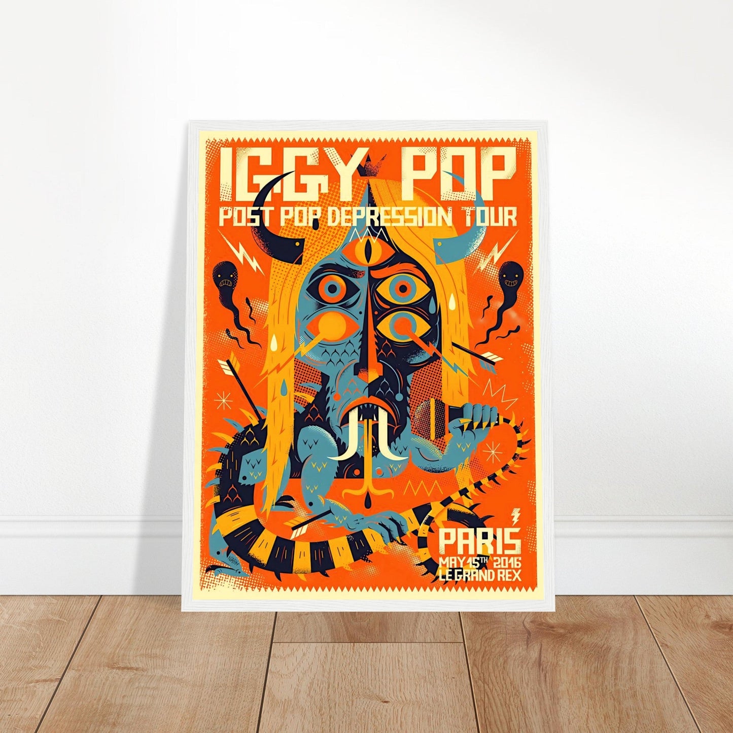 Iggy Pop Vintage Poster Reprint on Premium Matte Paper - Posterify