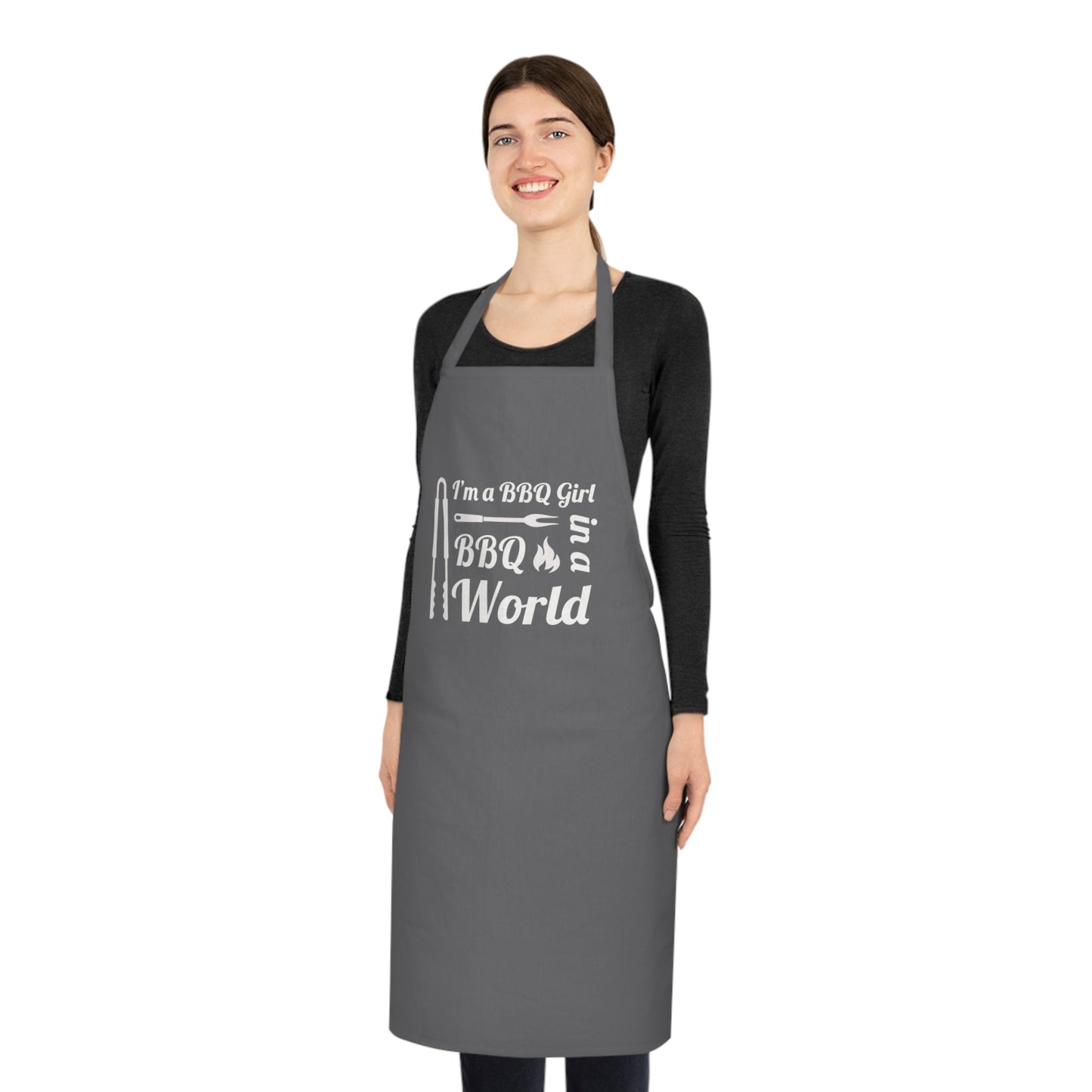 I'm A BBQ Girl in a BBQ World, Cotton Apron - Posterify