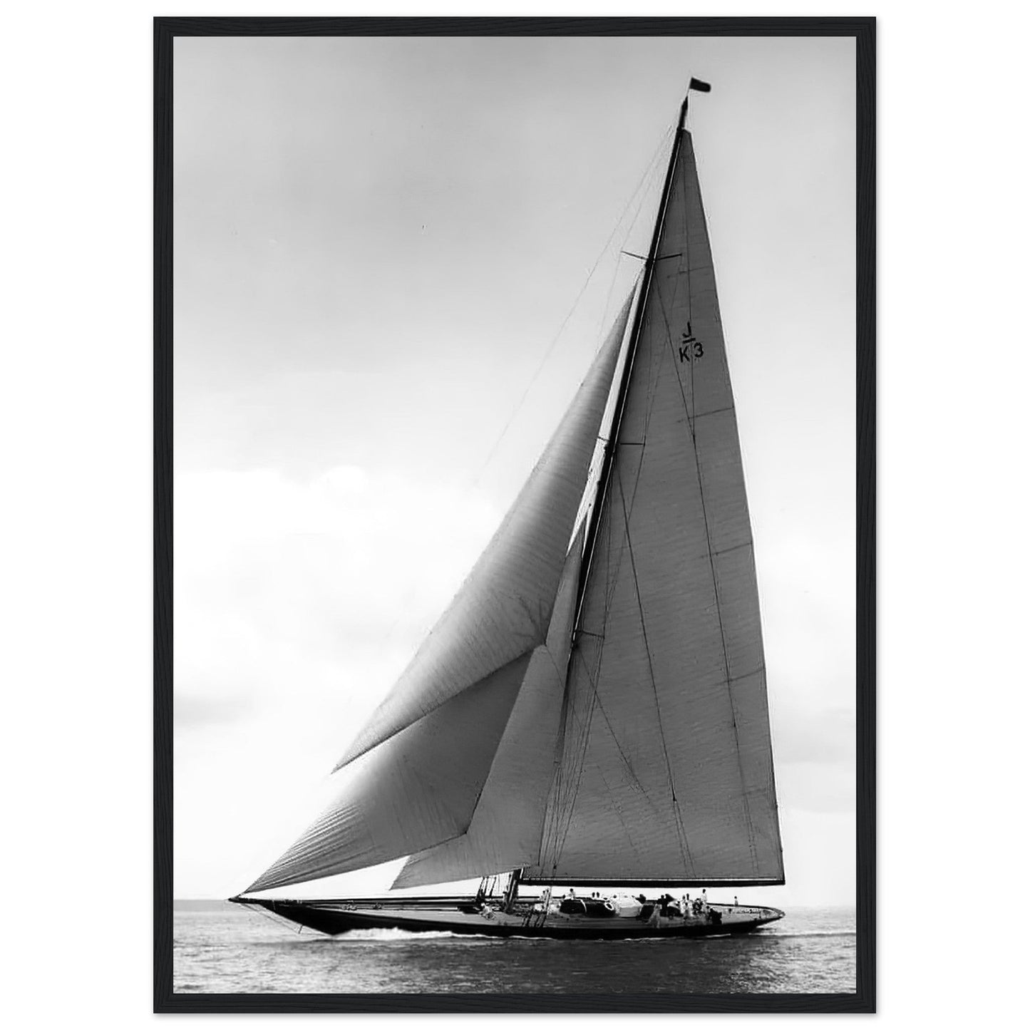 J - class Shamrock V 1932 - Classic Matte Paper Wooden Framed Poster - Posterify