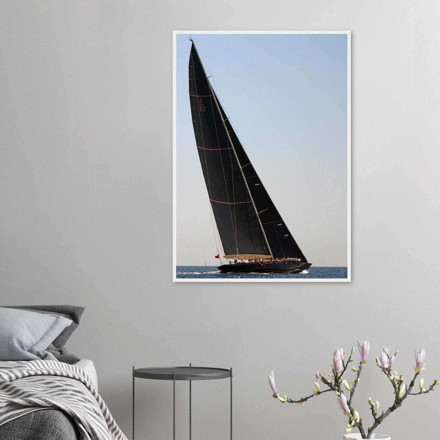 J - class Velsheda 2023 - Premium Matte Paper Wooden Framed Poster - Posterify