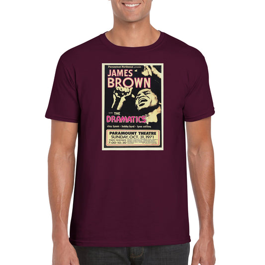 James Brown Classic Unisex Crewneck T - shirt - Posterify