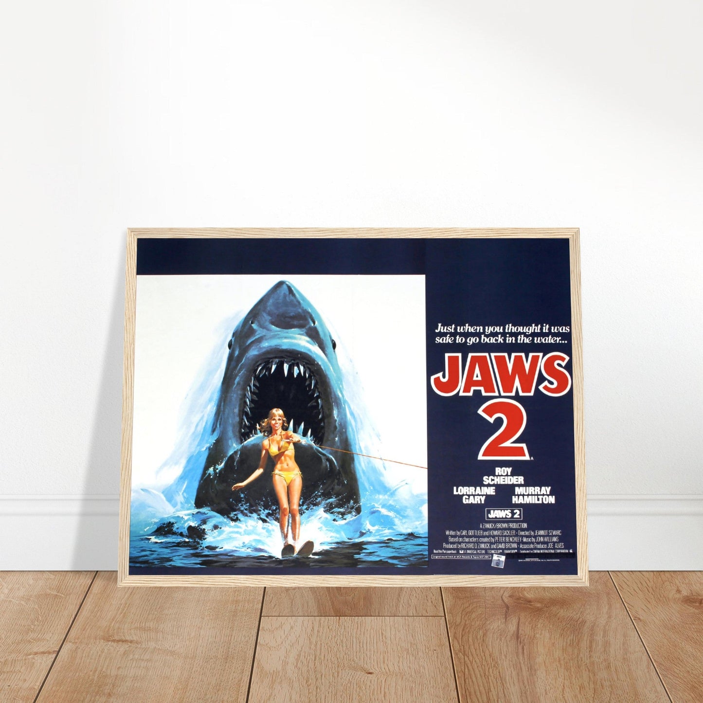Jaws 2, Movie Poster Reprint Wall art - Posterify