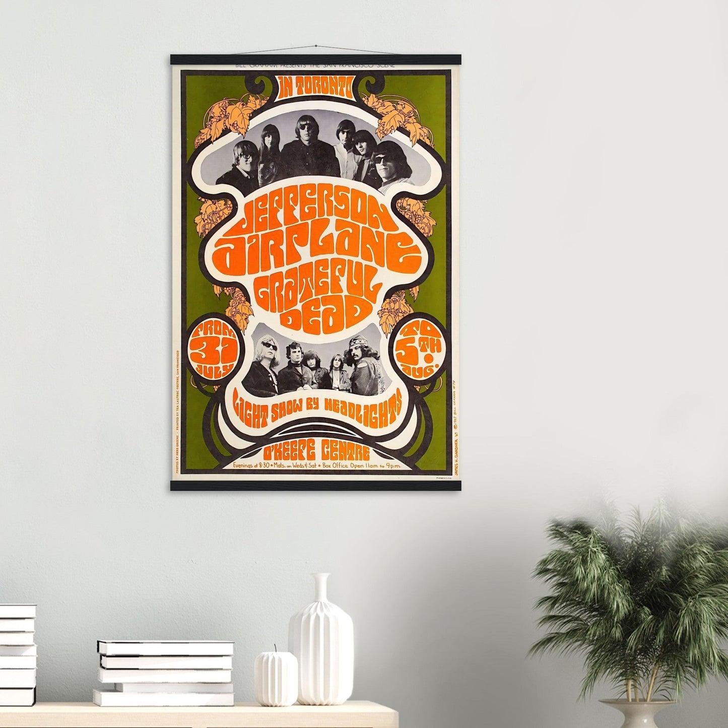 Jefferson Airplane, Grateful Dead Vintage Poster Reprint on Premium Matte Paper - Posterify