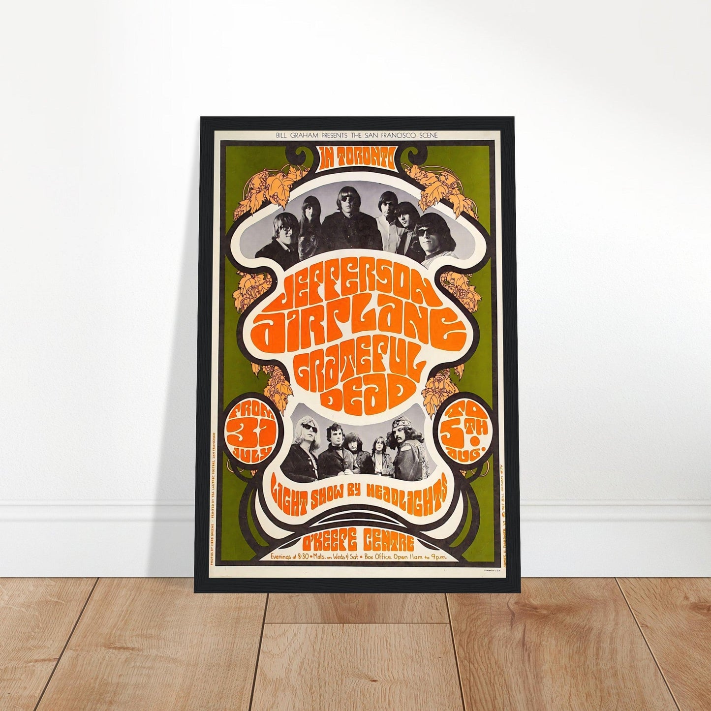 Jefferson Airplane, Grateful Dead Vintage Poster Reprint on Premium Matte Paper - Posterify