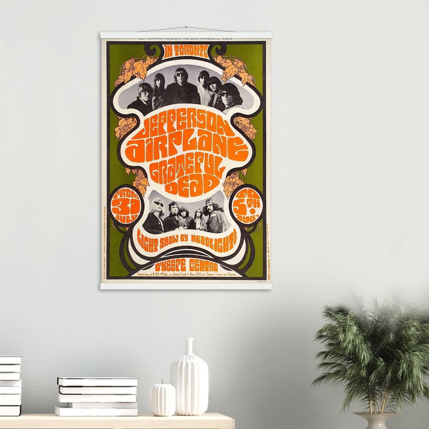 Jefferson Airplane, Grateful Dead Vintage Poster Reprint on Premium Matte Paper - Posterify