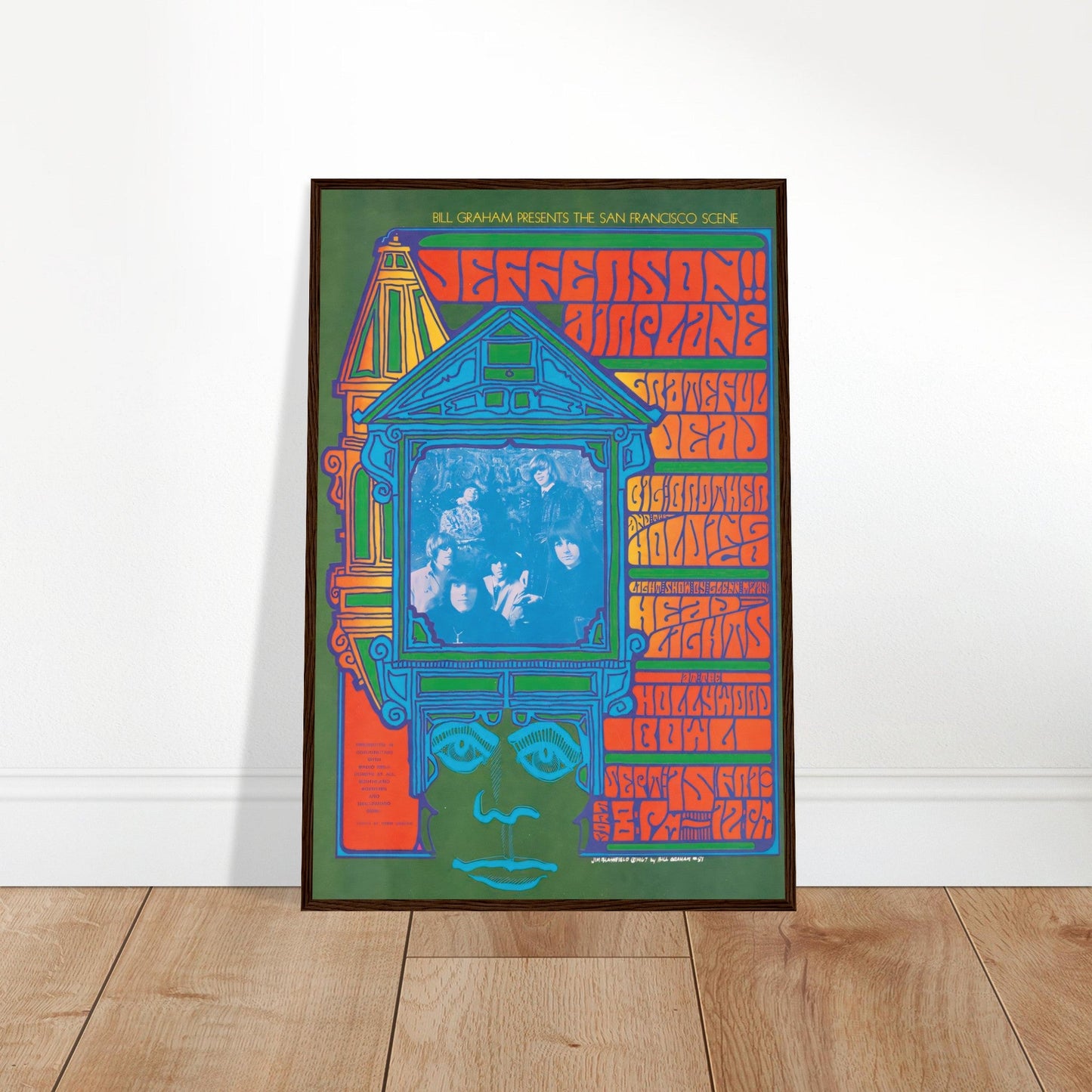 Jefferson Airplane Vintage Poster Reprint on Premium Matte Paper - Posterify