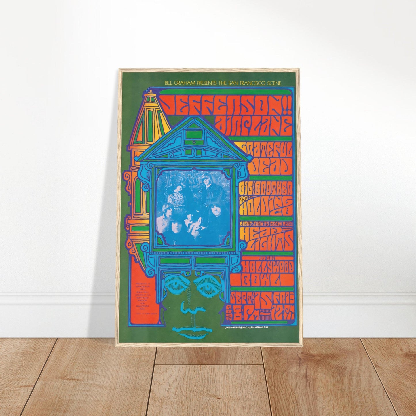 Jefferson Airplane Vintage Poster Reprint on Premium Matte Paper - Posterify