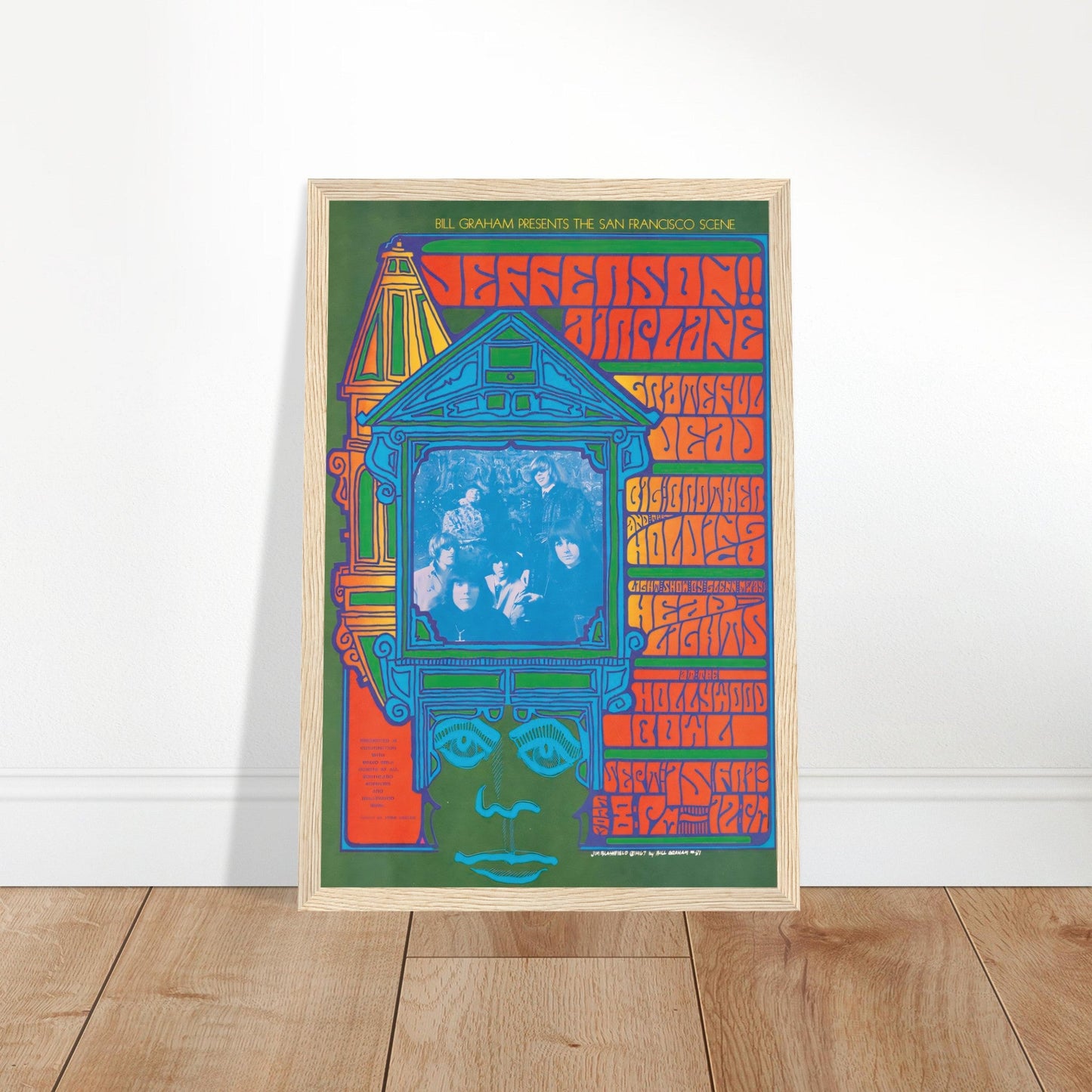 Jefferson Airplane Vintage Poster Reprint on Premium Matte Paper - Posterify