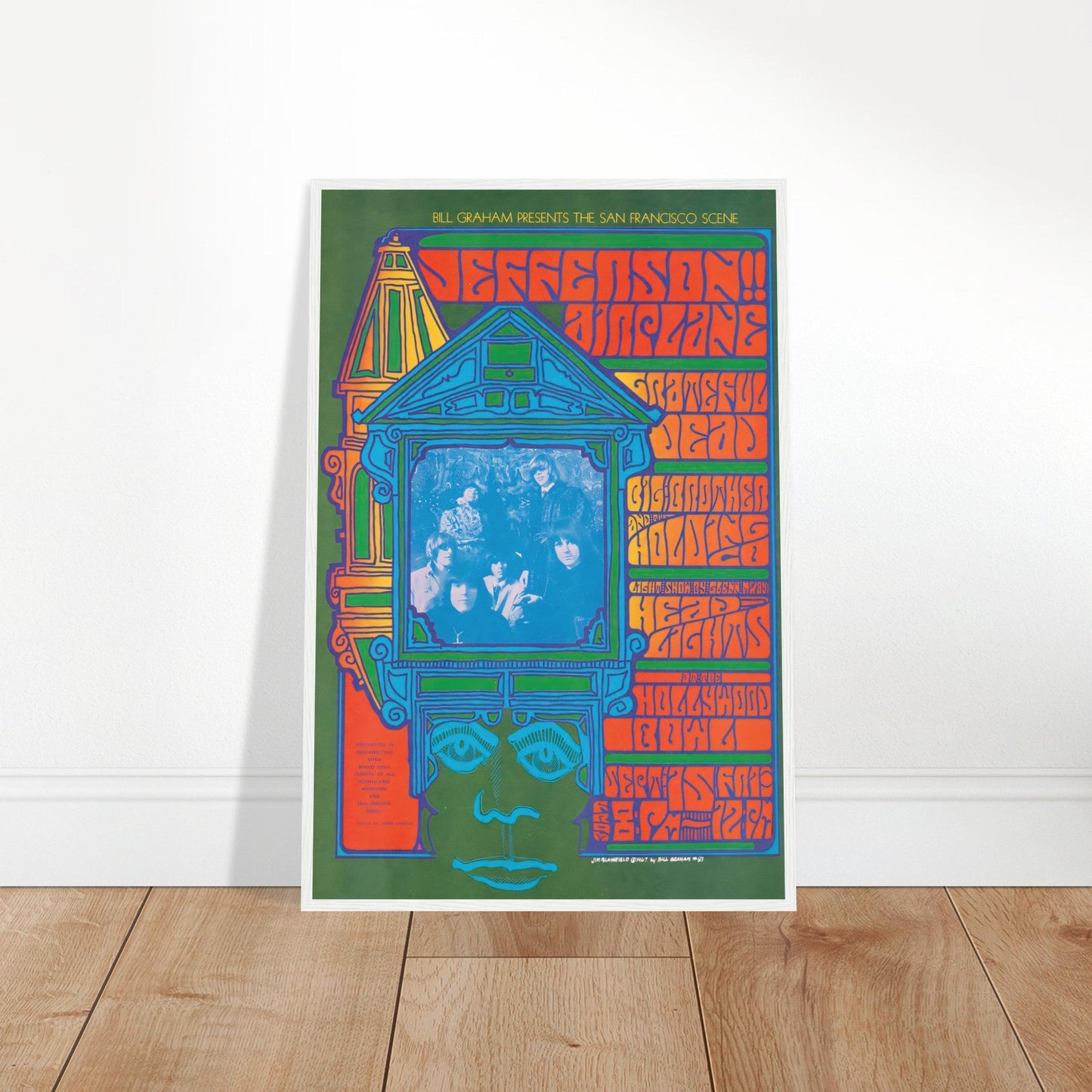 Jefferson Airplane Vintage Poster Reprint on Premium Matte Paper - Posterify