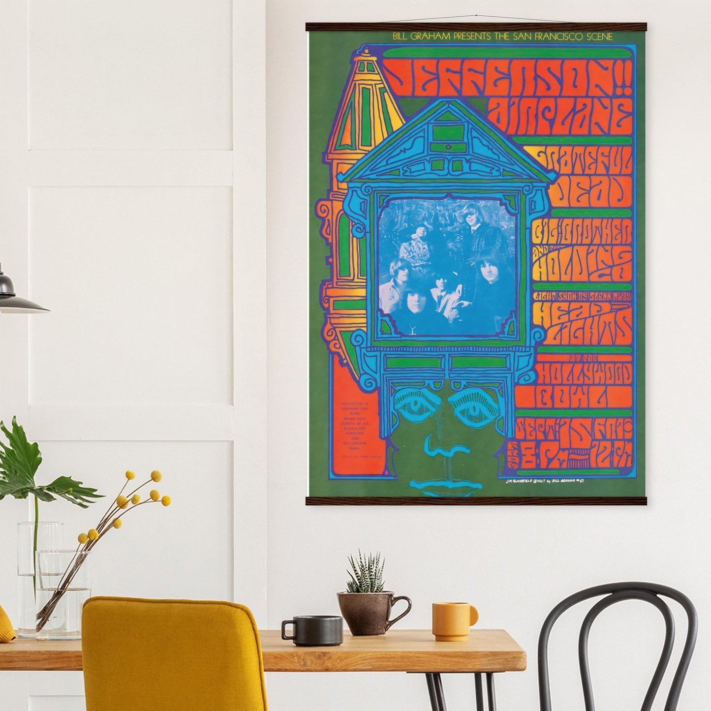 Jefferson Airplane Vintage Poster Reprint on Premium Matte Paper - Posterify