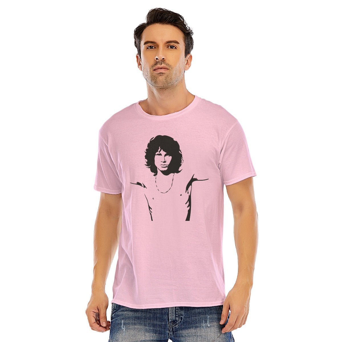 Jim Morrison Unisex O - neck Short Sleeve T - shirt | 180GSM Cotton (DTF) - Posterify