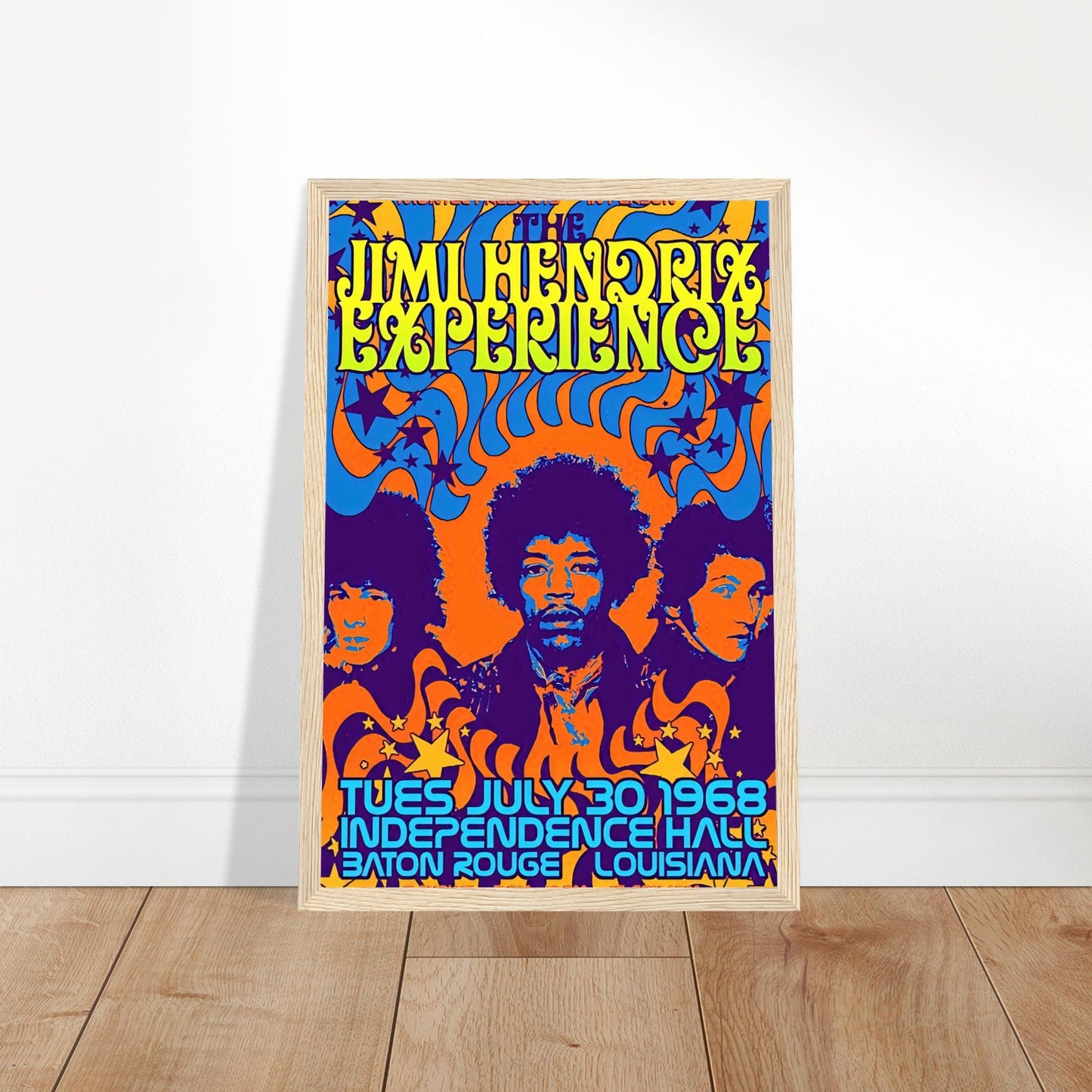 Jimi Hendrix Vintage Poster Reprint on Premium Matte Paper - Posterify