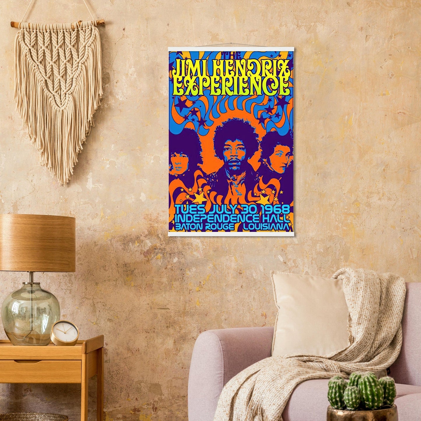 Jimi Hendrix Vintage Poster Reprint on Premium Matte Paper - Posterify