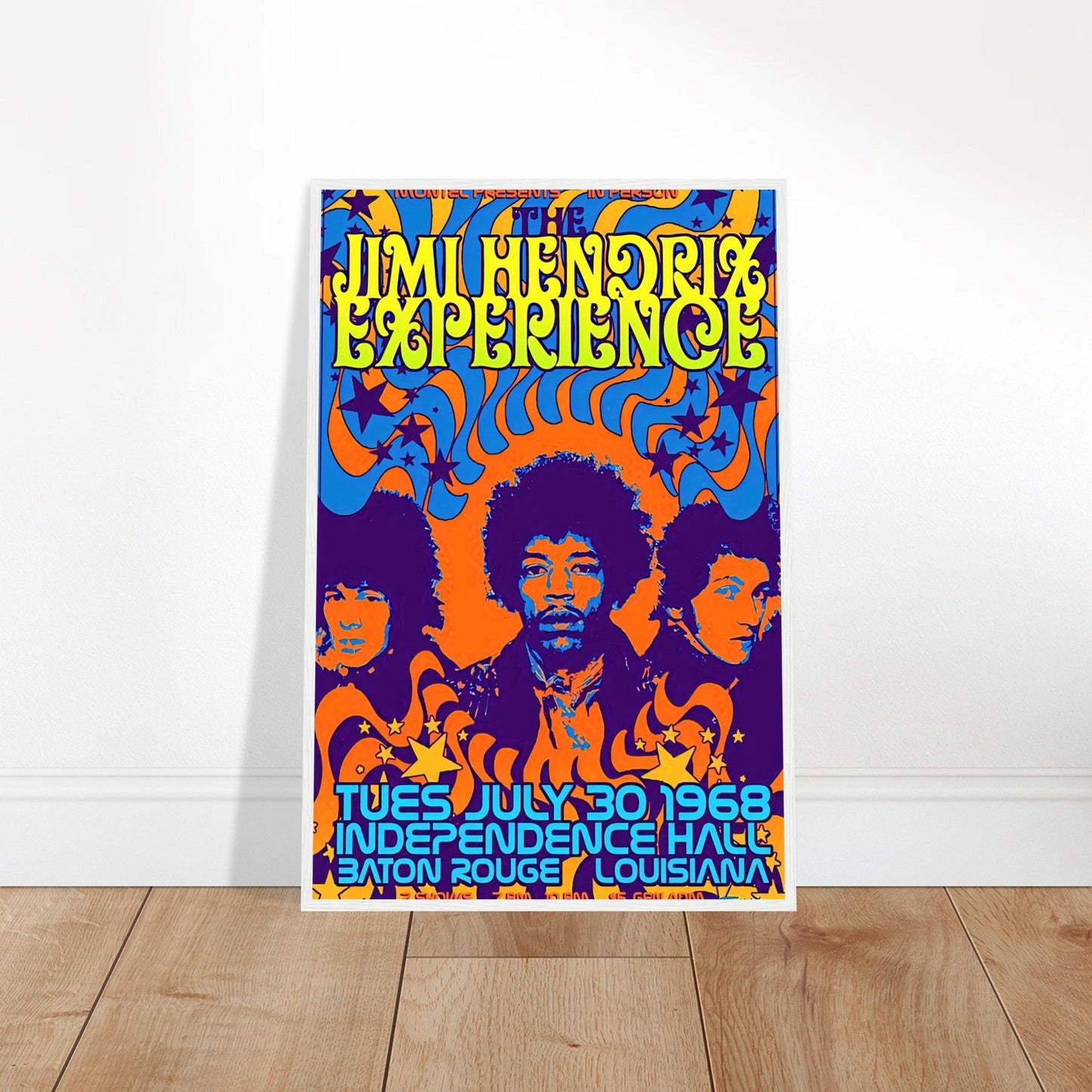 Jimi Hendrix Vintage Poster Reprint on Premium Matte Paper - Posterify