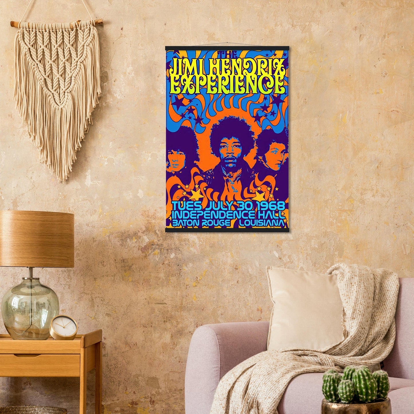 Jimi Hendrix Vintage Poster Reprint on Premium Matte Paper - Posterify