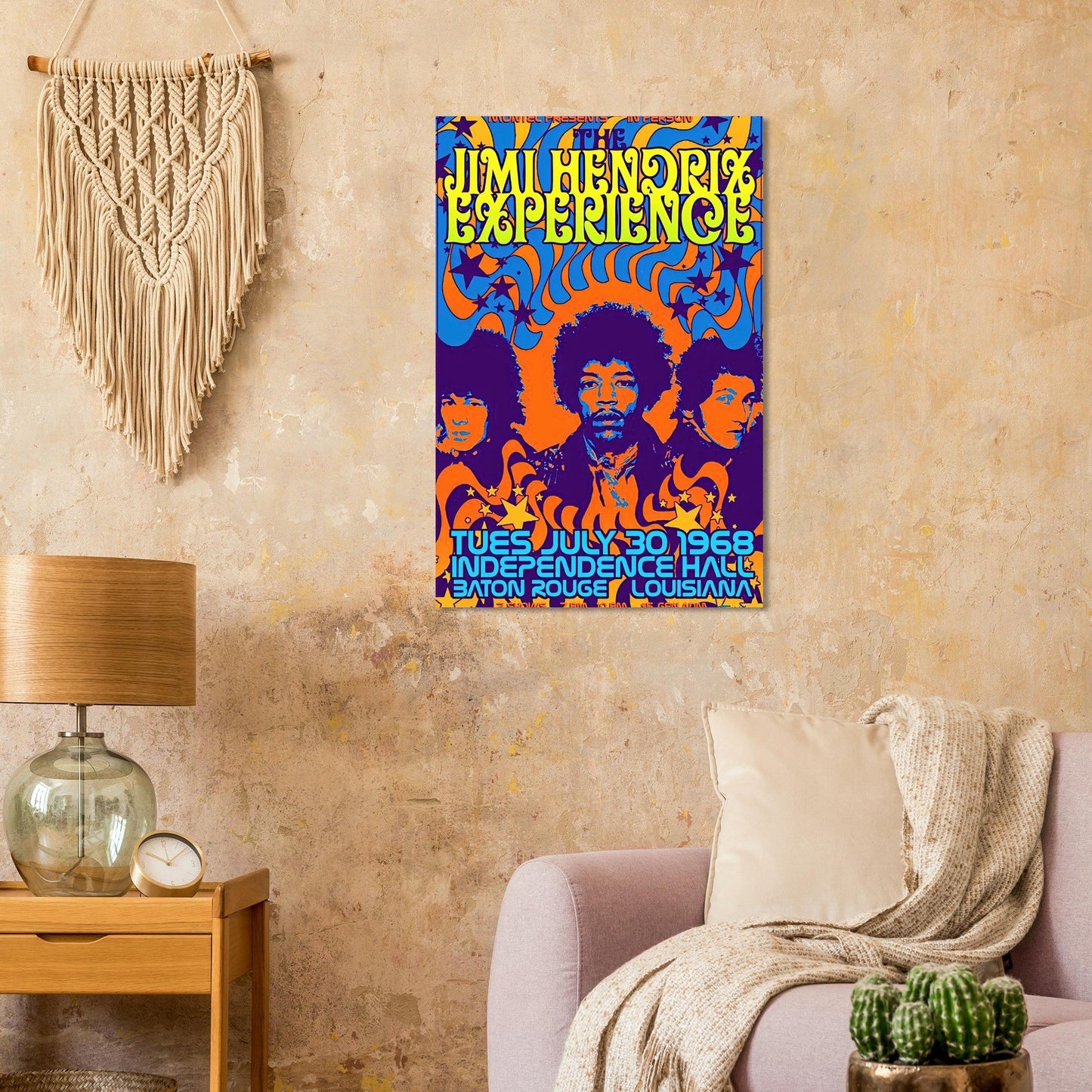 Jimi Hendrix Vintage Poster Reprint on Premium Matte Paper - Posterify