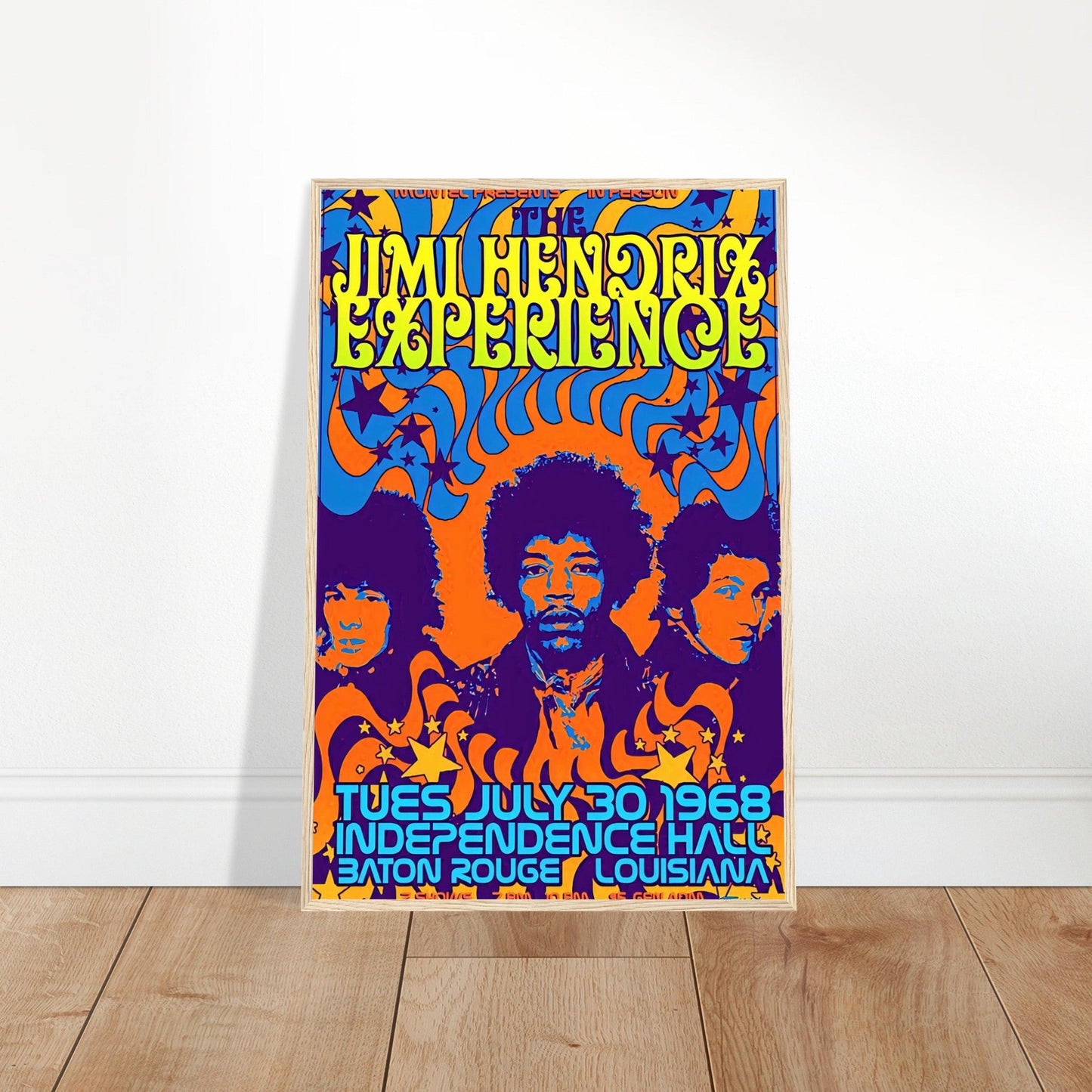 Jimi Hendrix Vintage Poster Reprint on Premium Matte Paper - Posterify