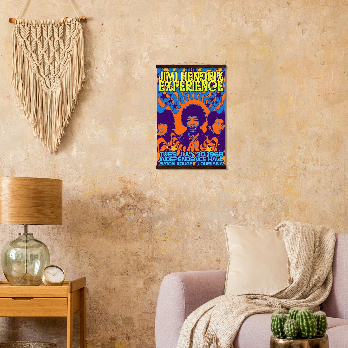 Jimi Hendrix Vintage Poster Reprint on Premium Matte Paper - Posterify