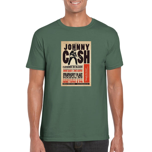 Johnny Cash Classic Unisex Crewneck T - shirt - Posterify