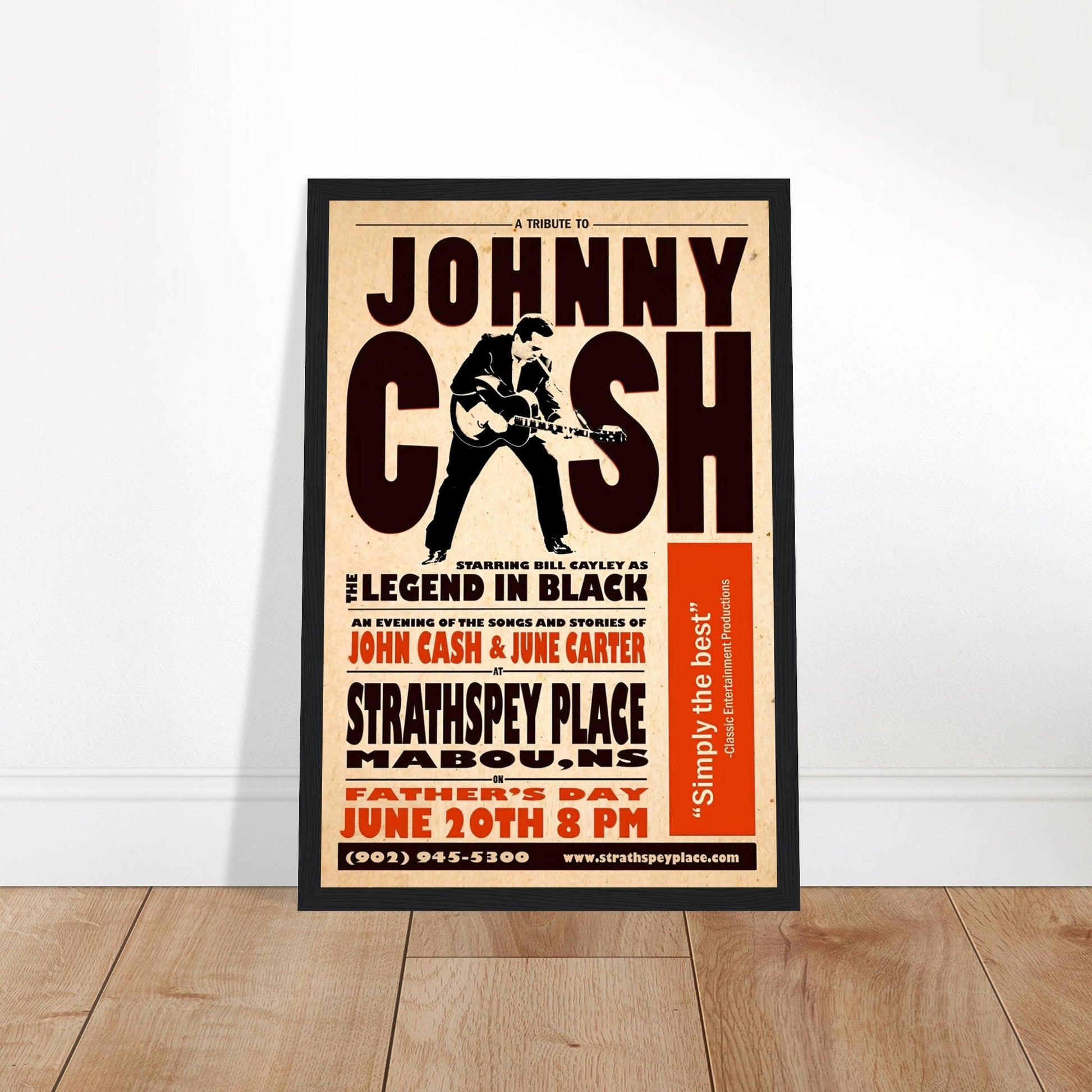 Johnny Cash Vintage Poster reprint on Premium Poster Matte Paper - Posterify