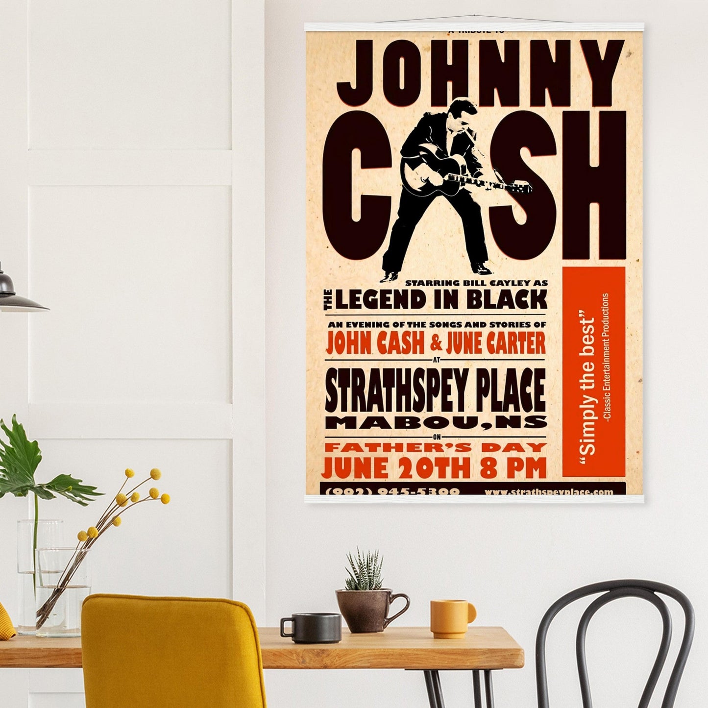 Johnny Cash Vintage Poster reprint on Premium Poster Matte Paper - Posterify