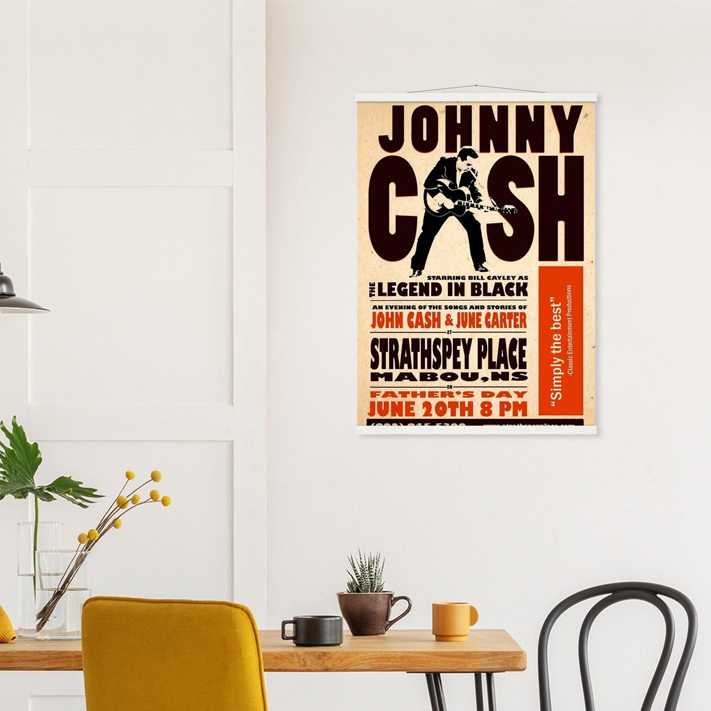 Johnny Cash Vintage Poster reprint on Premium Poster Matte Paper - Posterify