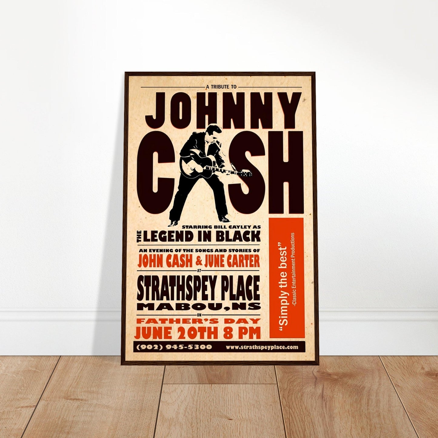 Johnny Cash Vintage Poster reprint on Premium Poster Matte Paper - Posterify