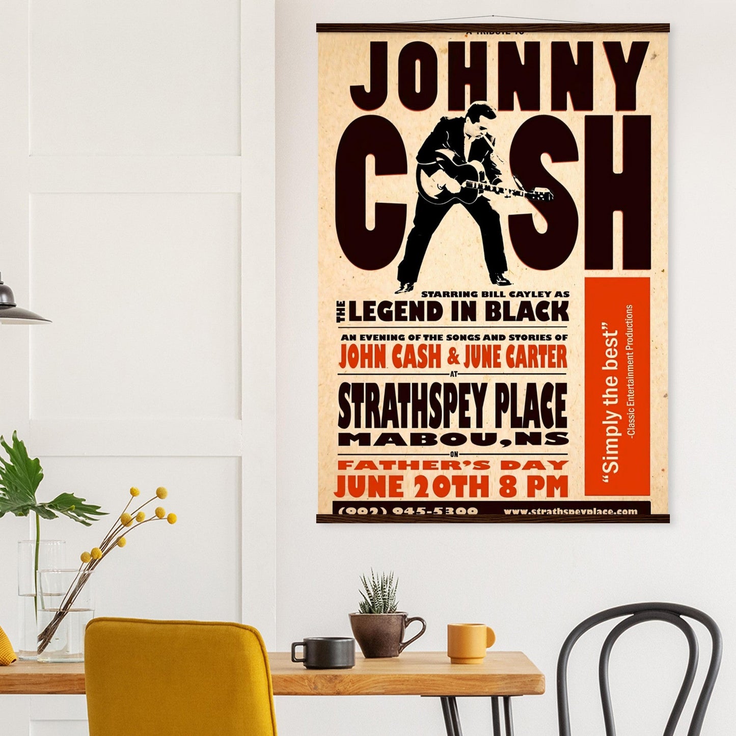 Johnny Cash Vintage Poster reprint on Premium Poster Matte Paper - Posterify