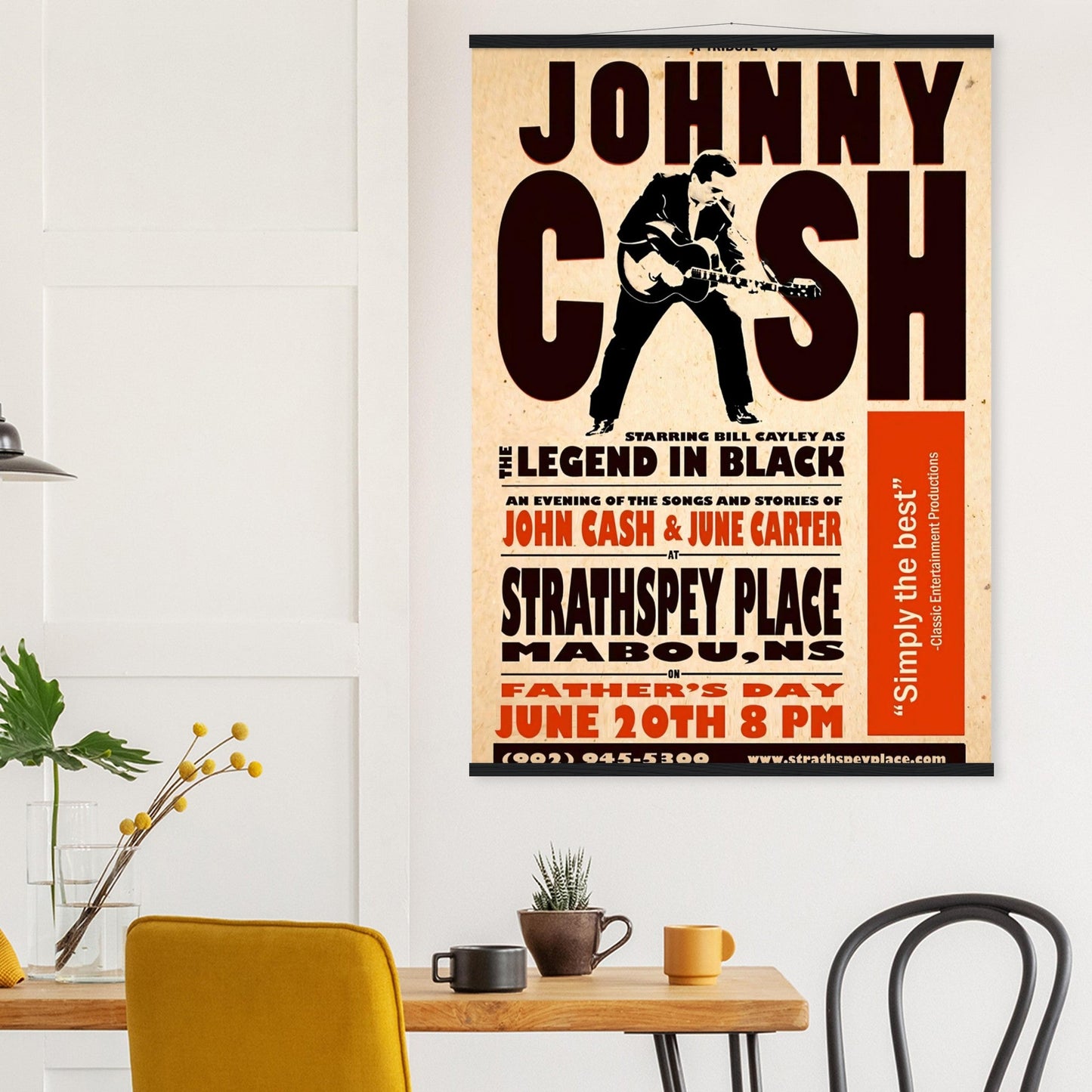 Johnny Cash Vintage Poster reprint on Premium Poster Matte Paper - Posterify