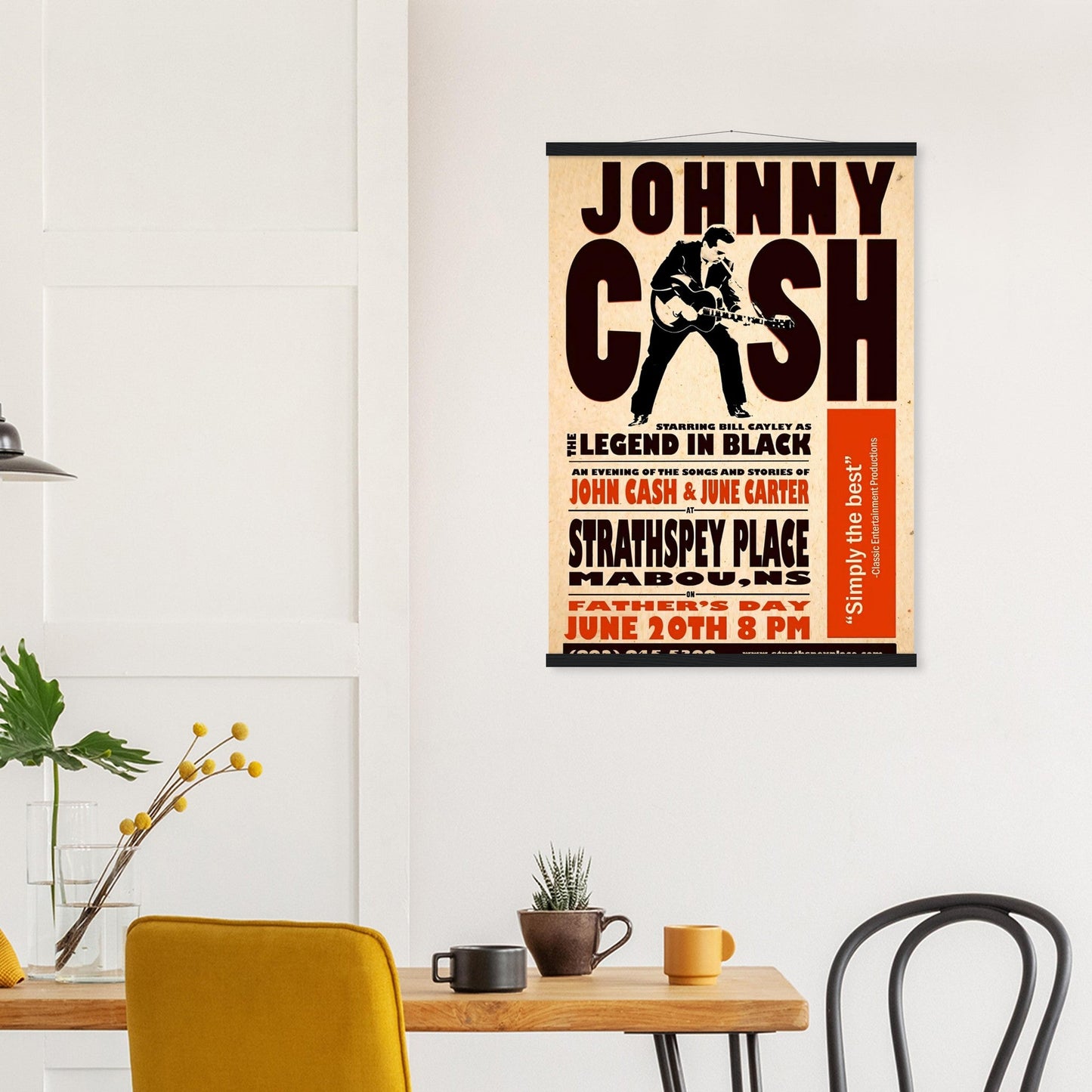 Johnny Cash Vintage Poster reprint on Premium Poster Matte Paper - Posterify