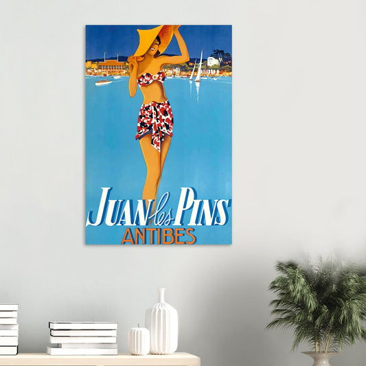 Juan les pins Vintage Poster Reprint on Premium matte Paper - Posterify